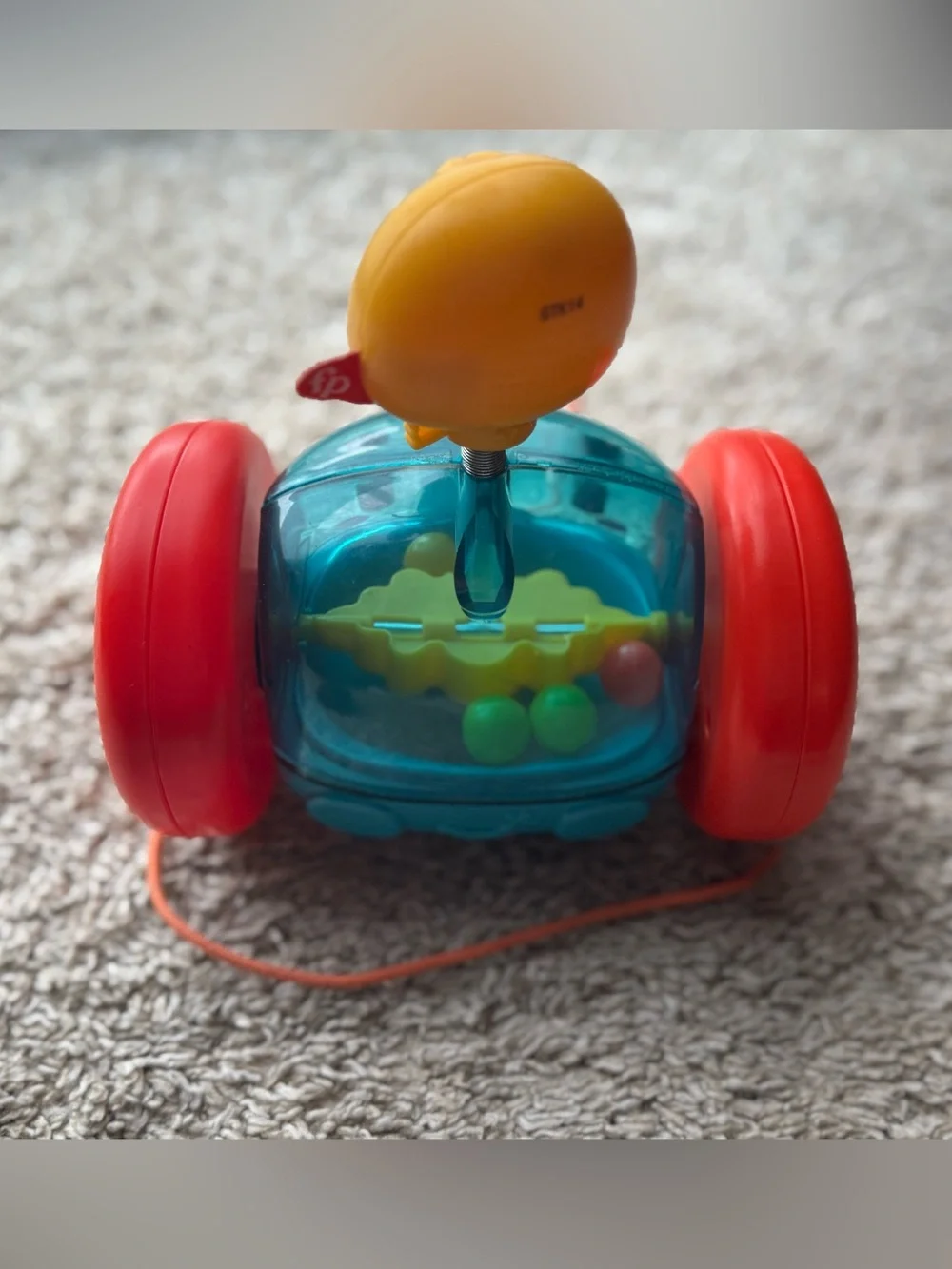 Fisher-Price Pull Along Popper Chick Toddler Toy Rattle Roller
